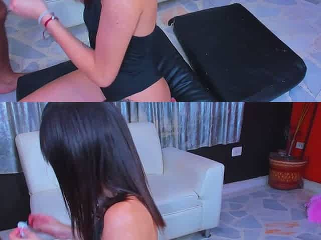 Horny sluts share cock exciting X-rated video