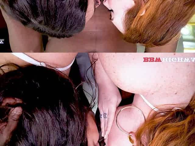Big Butt Interracial 3 Way with Alex and Adora