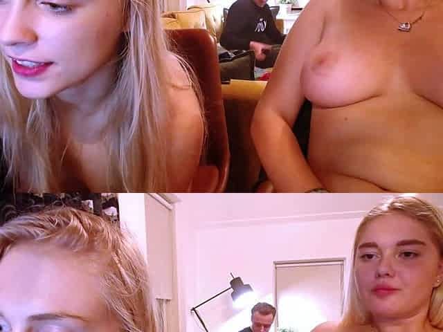 Sexy Blonde Babe With Big Boobs Strips Bra