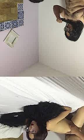 I screw my girlfriend's vagina on all fours until I cum.