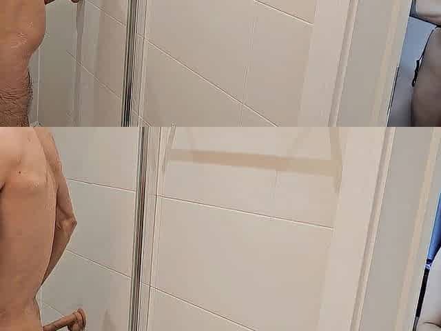 Wife Screws Spouse Butt That babe Catches Him Using Her Sextoy In the Shower two