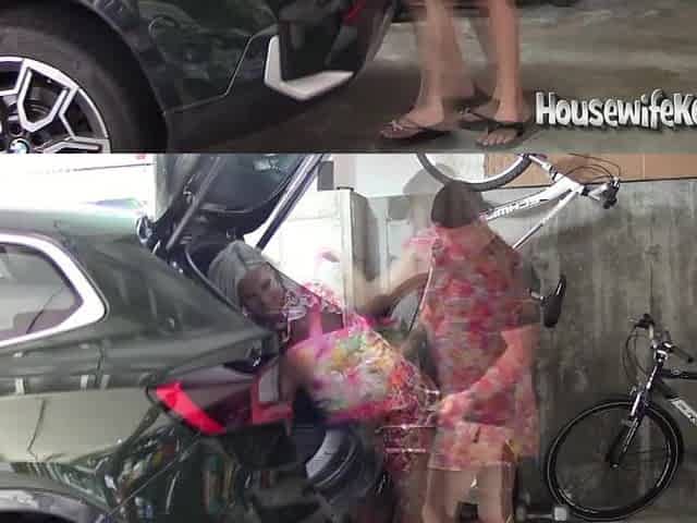garage sex and a cum facial for this cute wife
