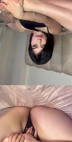 Cute Golden-haired with Green Eyes Gets a Facial and Ejaculation on Her Face