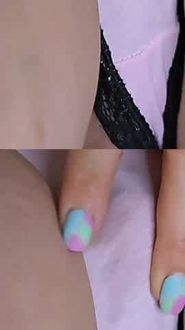 Almost Caught While Stranger Cums Inside Wife's Panties in Mall Toilet
