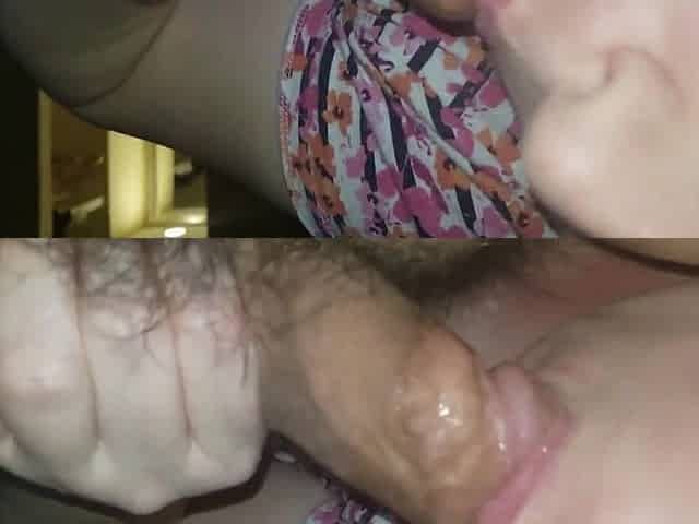 Maggie chokes on cock and loves being slapped around