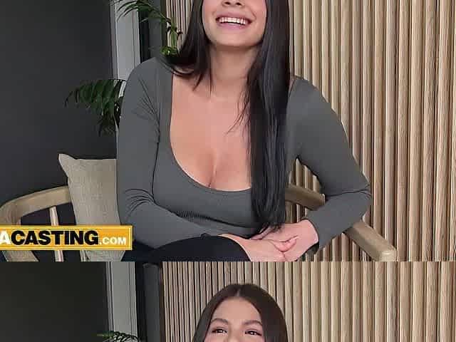 This shy LATIN CHICK AMATEUR acted shy but betrayed her boyfriend fast - Latin chick Casting
