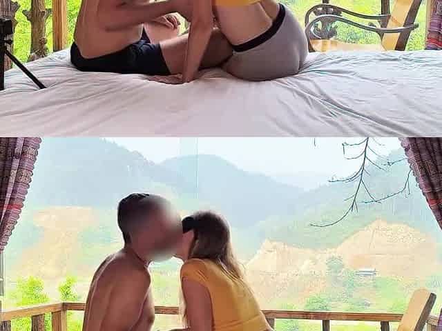 See My Ardent Country Wife Give a Carnal Oral-job & Deepthroat in Our Cozy Cabin Overlooking the Hills