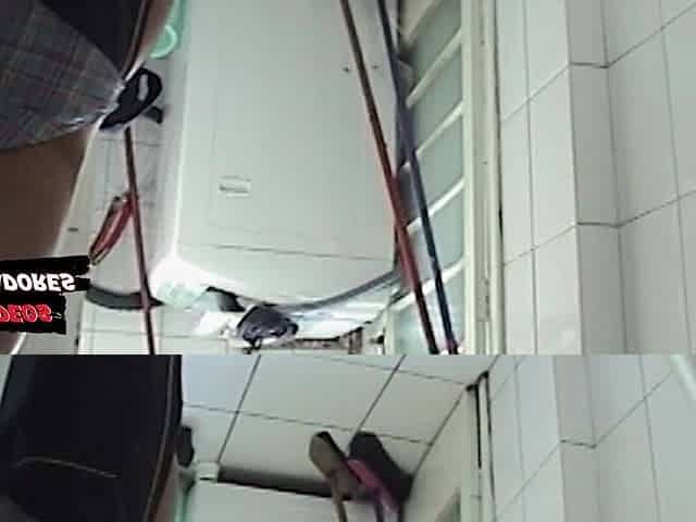 Maid Is Filmed Working Naked