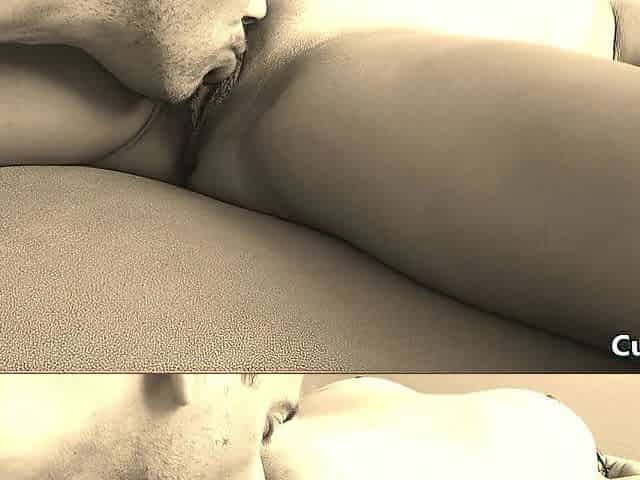 Sloppy twat licking with orgasms when hubby is away