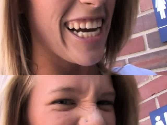 Glory hole blowjob blonde loves a bbc
