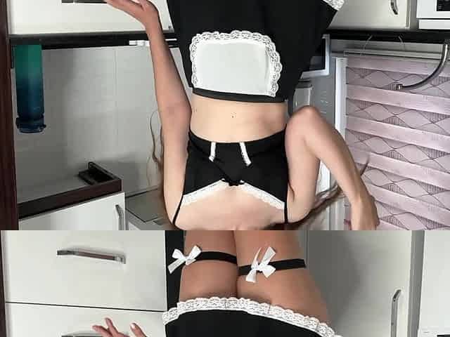 Naughty Housemaid Seduces You in Your Kitchen