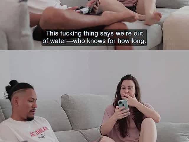 We must SHARE THE SHOWER in advance of they CUT THE WATER!