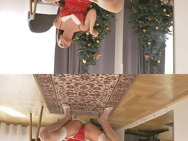 Steamy Xmas masturbation session with a sexy babe Stacy Cruz