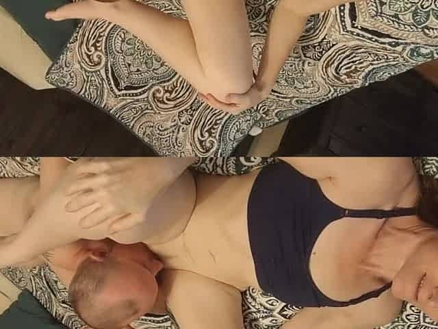 Just Showered - Time for a Tongue Bath, Amateur Couple Licking and Rimming and Showing Toes