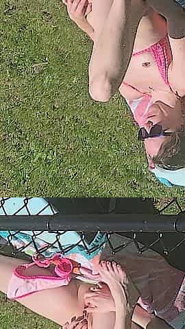 Wife caught masturbating in advance of giving oral