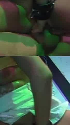 Masked Blonde Squirts Wildly From Deep Fingering Explosion