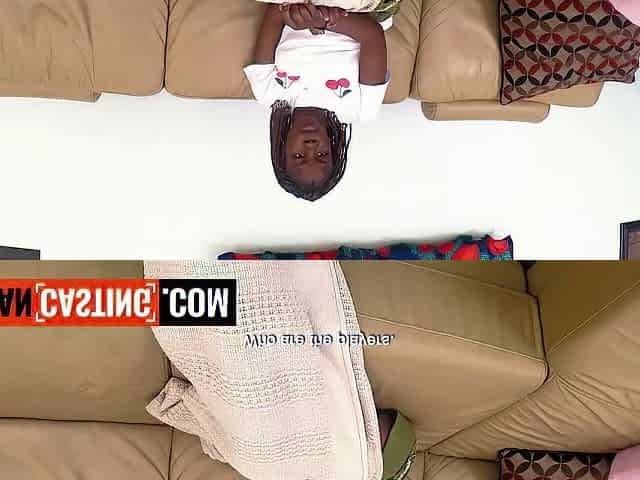 Hawt Ebony Model POUNDED COARSE By Massive White Schlong In Fake Try-out