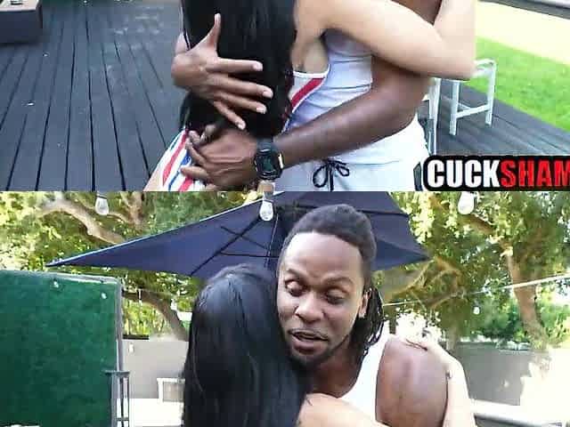 Cuckold spouse invites ebony ally to screw his wife