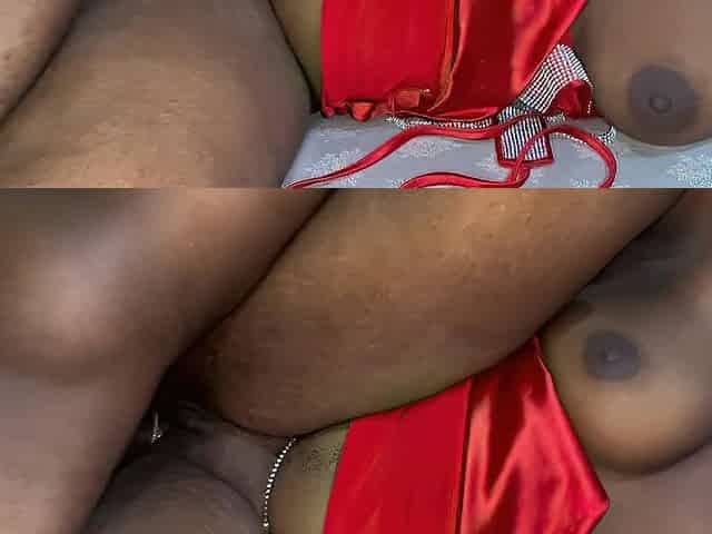 Hawt black step sister enjoys admirable wang.