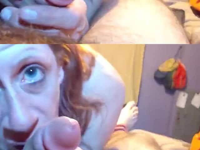 Redhead StepMom Sucks small dick then 69