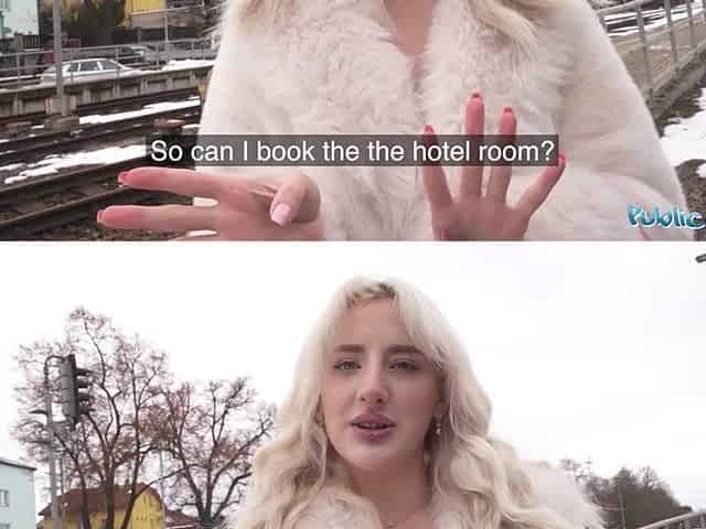 Super Hawt British golden-haired Model Arrival - Public Agent