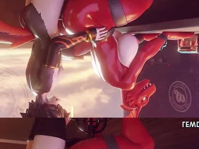 Guilmon With Massive Butt Pounded By Yiff Femboy