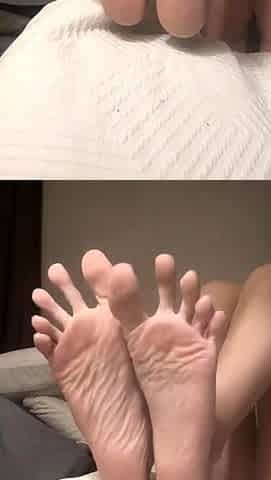 Foot fetish Handjob POV