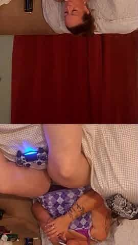 I lift up my micro minidress and show off my panties and spread my legs on couch while smoking