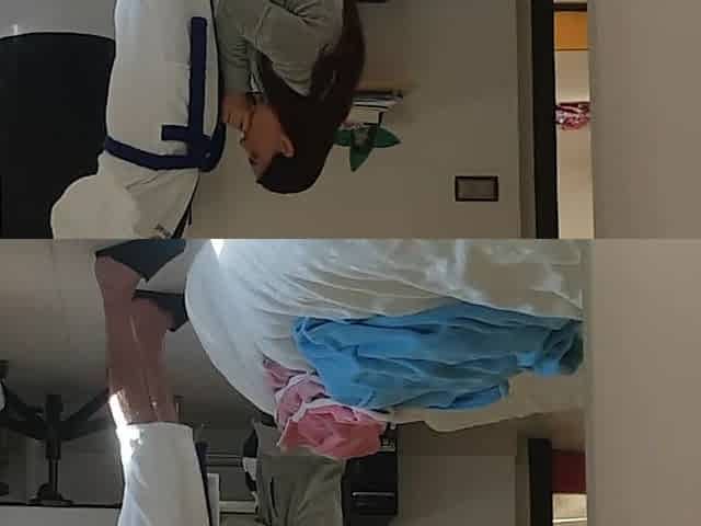 Blow job after the shower