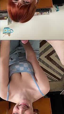 Hawt eye contact oral job, POV
