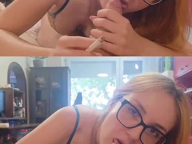 Verified Amateurs In Pov - My Hot Wife Smokes Cigarettes, Gives A Sensual Blowjob & Fucks Me Slowly - Swallows Cum
