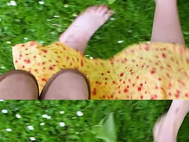 Hairy busty hottie with pierced nipples masturbates