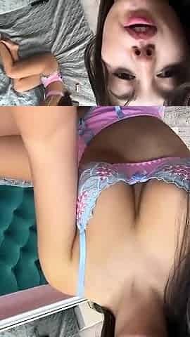 Cute amateur teen girl sucking and jerking boyfriend