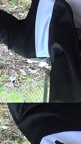 Naughty Cumhungry Nun Swallows Cum in Forrest Dogging Bukkake