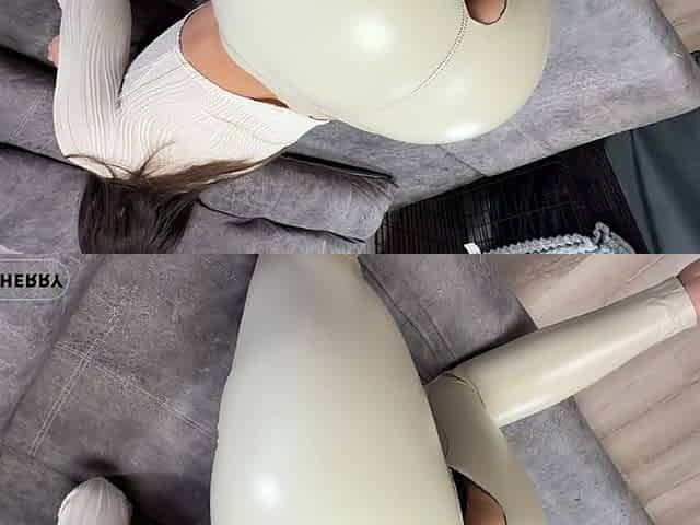 Her Big Ass, Covered in Sports Leggings, Is Just Begging to Be Fucked, How Lucky I Am!