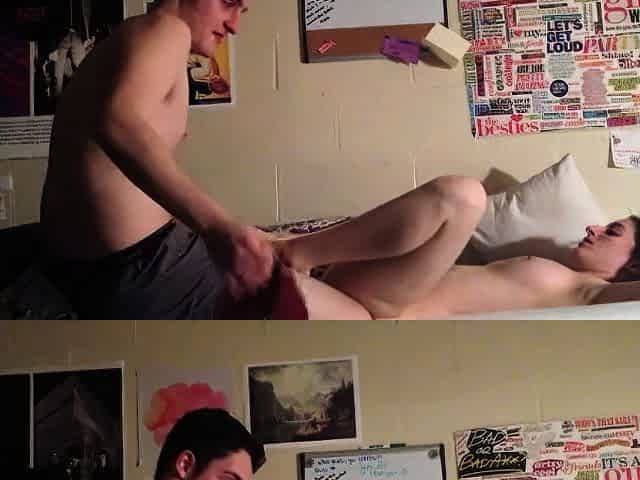 Iowa Dorm Room Strip Poker and Anal Double Penetration DP