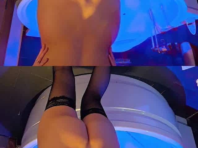 THE SUPERLATIVELY GOOD WANG RIDING ON MY BUTT!! SWALLOWING THE BEWITCHING CUM