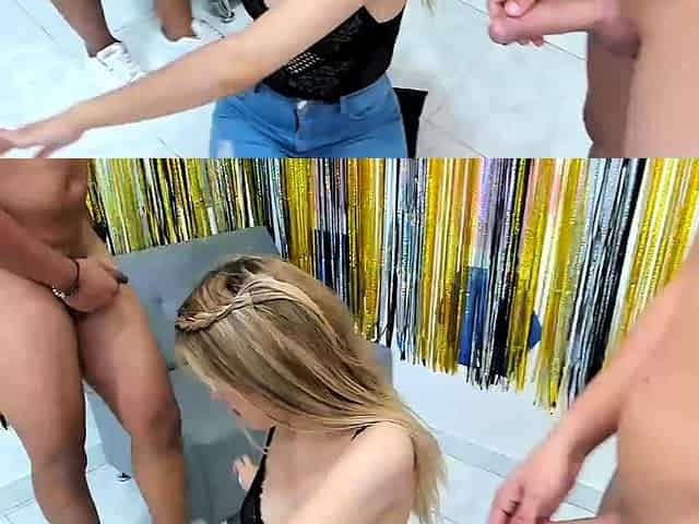 Amateur Blonde Blowjob CIM