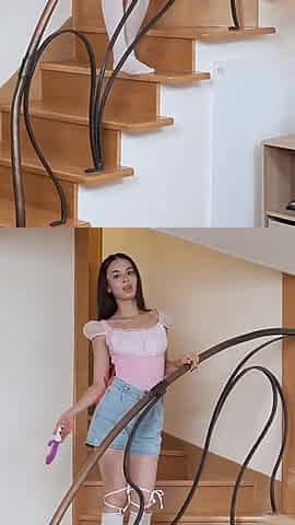 My18teens - Skinny Girl Fucks Her Pussy with a Dildo
