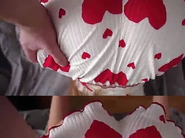 Screwed a gal with short shorts on the side of her large butt