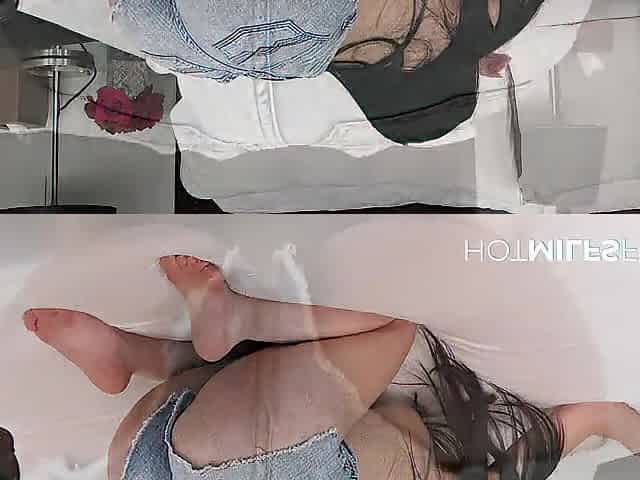 Natural Brunette hair Takes Great Backshots