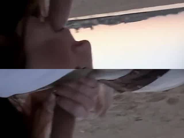 Angela White In Gorgeous Brunette In Bikini Gives Pov Blowjob Outdoors On The Beach