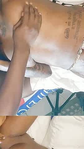 Spread Her Wet Squirting Pussy for the African BBC's Threesome Hardcore Fucking and Sucking