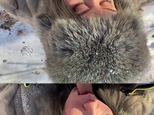 Vilu Vidish IS SUCKING JOCK IN THE WINTER FOREST