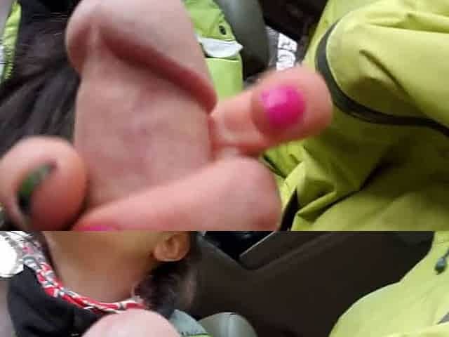 Road Head Creamy Mouthpie Swallow After a Cum Spill