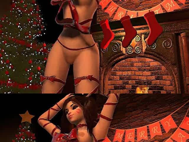 D.va Christmas Gift - Overwatch Porn Parody