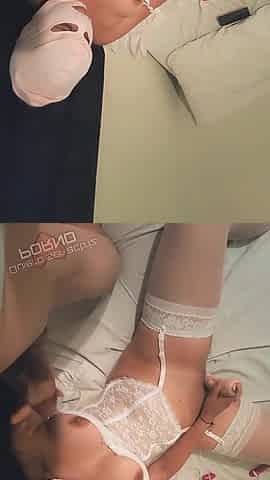 My Webcam in a White Corset Is a Delight... Don't You Think?