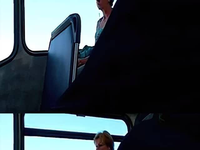 Bulge watching mature lady