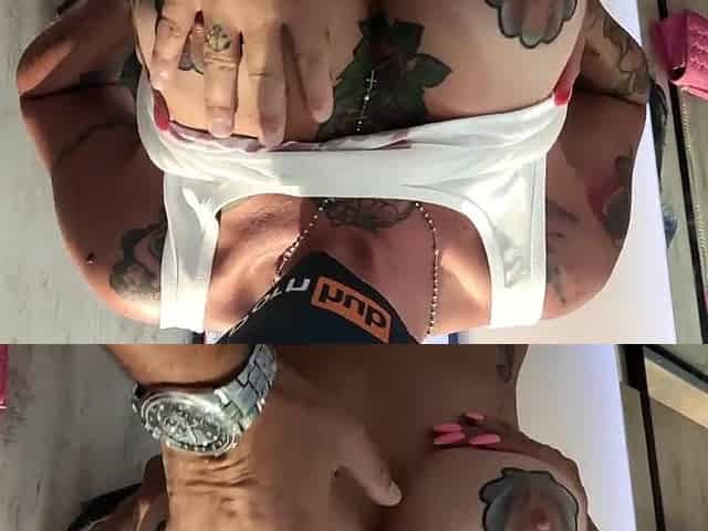 This babe tries on some garments this babe has the covid and then this babe sucks a cock