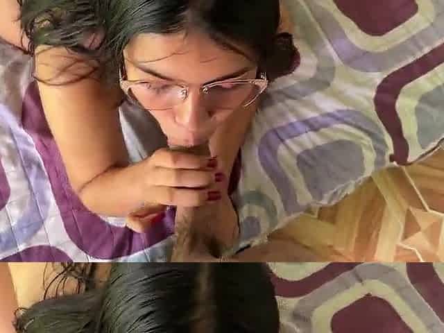 2 cute Latin gals sucking ramrod, which one is more excellent? Compilation
